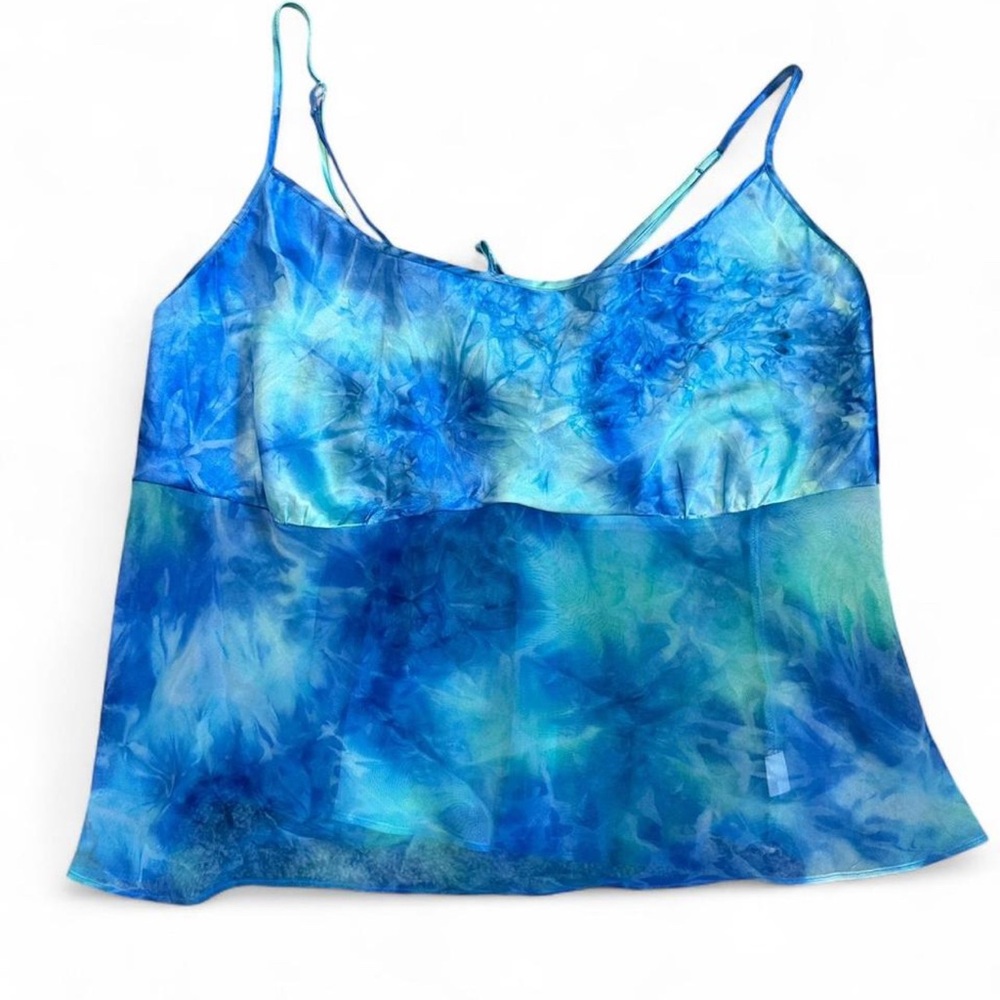 Blue Tie-Dye Women's Top